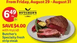 Lidl Butcher's Specialty fresh strip steak offer