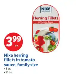 Lidl Nixe herring fillets in tomato sauce, family size offer