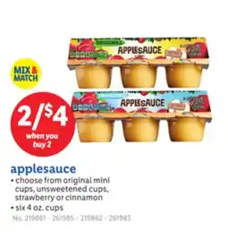 Lidl applesauce offer