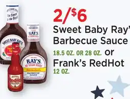 Heinen's Sweet Baby Ray's Barbecue Sauce 18.5 OZ. OR 28 OZ. or Frank's RedHot 12 OZ offer