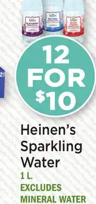 Heinen's Heinen's Sparkling Water offer