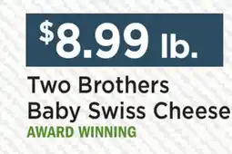 Heinen's Two Brothers Baby Swiss Cheese offer