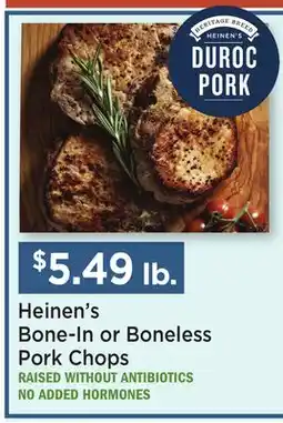 Heinen's Heinen's Bone-In or Boneless Pork Chops offer