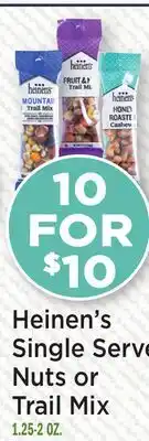 Heinen's Heinen's Single Serve Nuts or Trail Mix offer