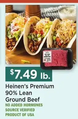 Heinen's Heinen's Premium 90% Lean Ground Beef offer