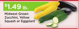 Heinen's Midwest Grown Zucchini, Yellow Squash or Eggplant offer