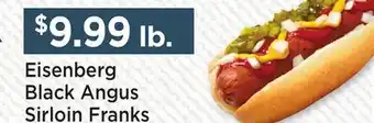 Heinen's Eisenberg Black Angus Sirloin Franks offer