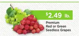 Heinen's Premium Red or Green Seedless Grapes offer