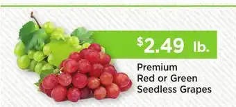 Heinen's Premium Red or Green Seedless Grapes offer