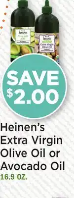 Heinen's Heinen's Extra Virgin Olive Oil or Avocado Oil offer