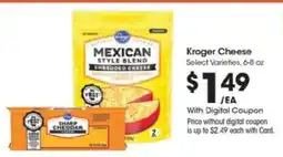 Kroger Kroger Cheese offer