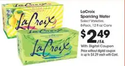 Kroger LaCroix Sparkling Water offer