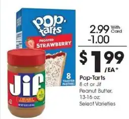 Kroger Pop-Tarts or Jif Peanut Butter offer