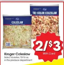 Kroger Kroger Coleslaw offer