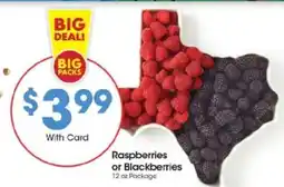 Kroger Raspberries or Blackberries offer