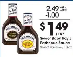 Kroger Sweet Baby Ray's Barbecue Sauce offer