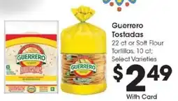 Kroger Guerrero Tostadas offer