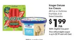 Kroger Kroger Deluxe Ice Cream offer