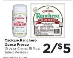 Food 4 Less Cacique Ranchero Queso Fresco offer