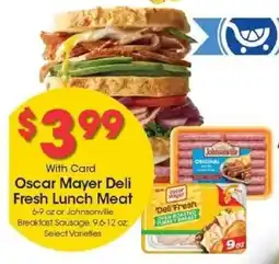Kroger Oscar Mayer Deli Fresh Lunch Meat offer