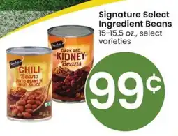 Albertsons Signature Select Ingredient Beans offer