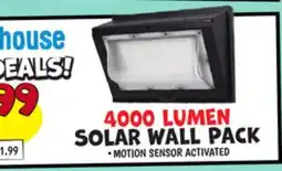 Ollie's 4000 LUMEN SOLAR WALL PACK offer