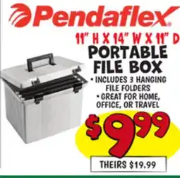 Ollie's 11 H X 14 W X 11 D PORTABLE FILE BOX offer