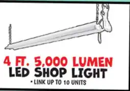 Ollie's 4 FT. 5, 000 LUMEN LED SHOP LIGHT offer