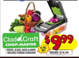 Ollie's CLAD CRAFT CHOP-MASTER 13 PC. SET offer
