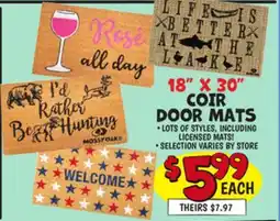 Ollie's 18 X 30 COIR DOOR MATS offer