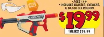 Ollie's MYTHIC GEL BLASTER offer