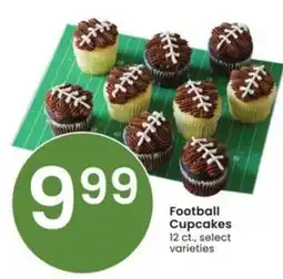 Albertsons Football cupcakes offer