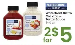 Albertsons Waterfront bistro cocktail or tartar sauce offer