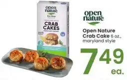 Albertsons Open nature crab cake offer