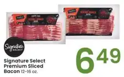 Albertsons Signature select premium sliced bacon offer