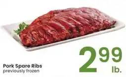 Albertsons Pork spare ribs offer