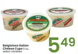 Albertsons Belgioioso italian cheese cups offer