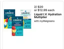 Walgreens Liquid I.V. Hydration Multiplier offer