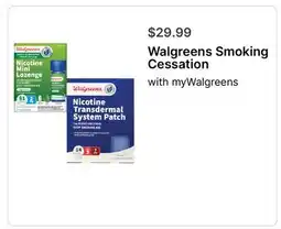 Walgreens Walgreens Smoking Cessation offer