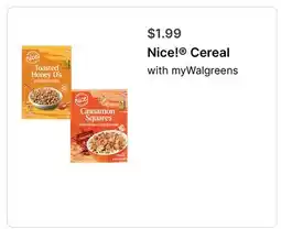 Walgreens Nice! Cereal offer