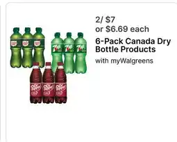 Walgreens 6-Pack Canada Dry Bottle Products offer