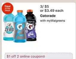 Walgreens Gatorade offer