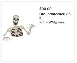 Walgreens Groundbreaker, 35 in offer