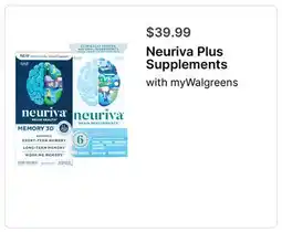 Walgreens Neuriva Plus Supplements offer