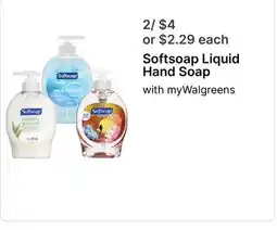 Walgreens Softsoap Liquid Hand Soap offer
