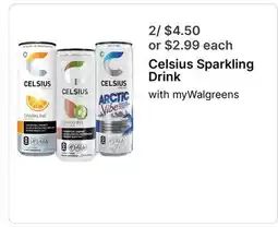 Walgreens Celsius Sparkling Drink offer