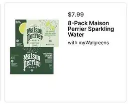 Walgreens 8 - Pack Maison Perrier Sparkling Water offer