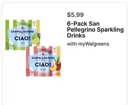 Walgreens 6-Pack San Pellegrino Sparkling Drinks offer