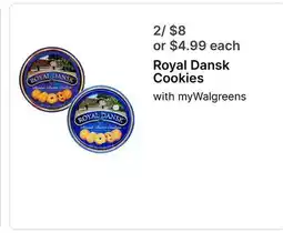 Walgreens Royal Dansk Cookies offer