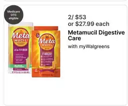 Walgreens Metamucil Digestive Care offer